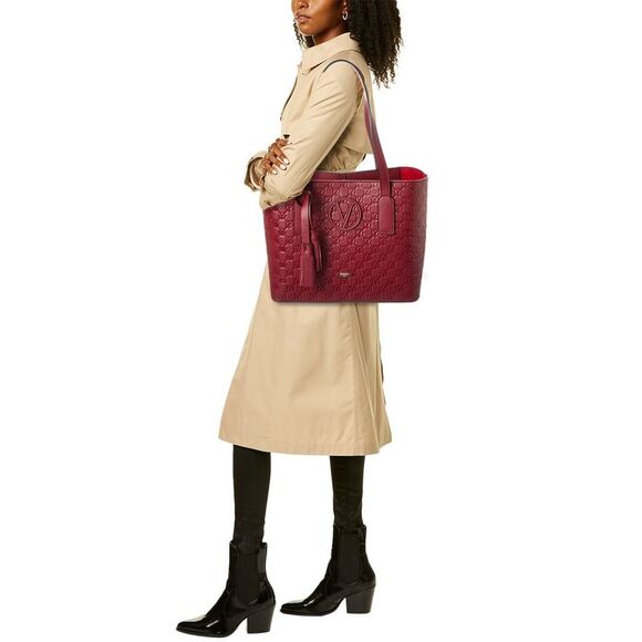 Valentino by Mario Valentino Prince Medallion Leather Tote - Picture 4 of 4